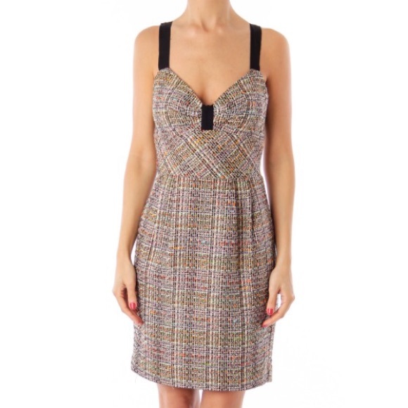 Trina Turk Dresses & Skirts - Trina Turk tweed multicolor sweetheart dress Trina Turk Dresses & Skirts - Trina Turk tweed multicolor sweetheart dress